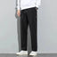 Ice Silk Men's Summer Pants - Black Gray Business Casual