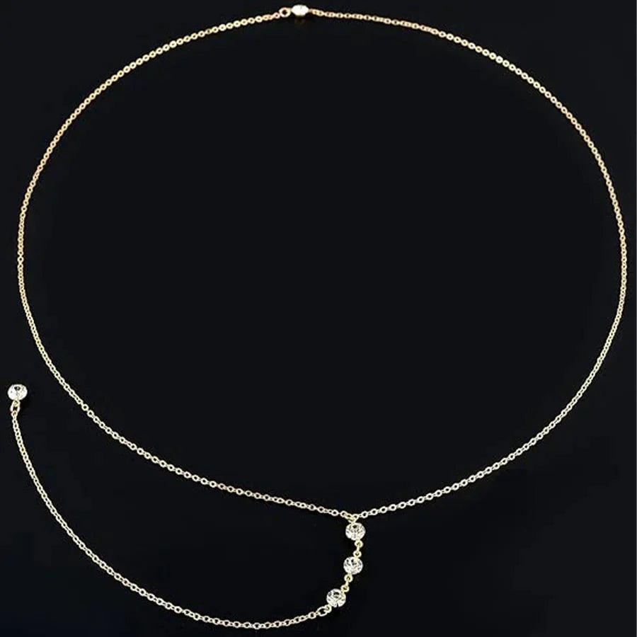 Conjunto de Cadenas Corporales de 8 Piezas en Tono Dorado para Mujeres