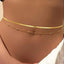 8-Piece 18K Gold Plated Adjustable Waist Chain Set