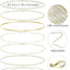 8-Piece 18K Gold Plated Adjustable Waist Chain Set