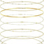8-Piece 18K Gold Plated Adjustable Waist Chain Set