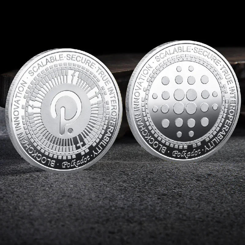 Premium Collectible Metal Cryptocurrency Coin Set