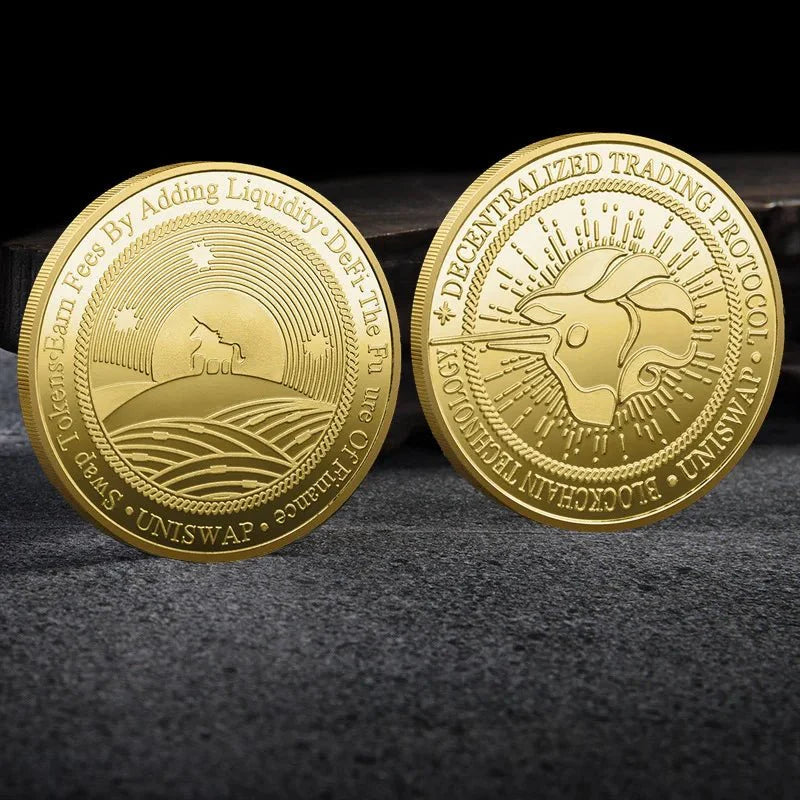 Premium Collectible Metal Cryptocurrency Coin Set