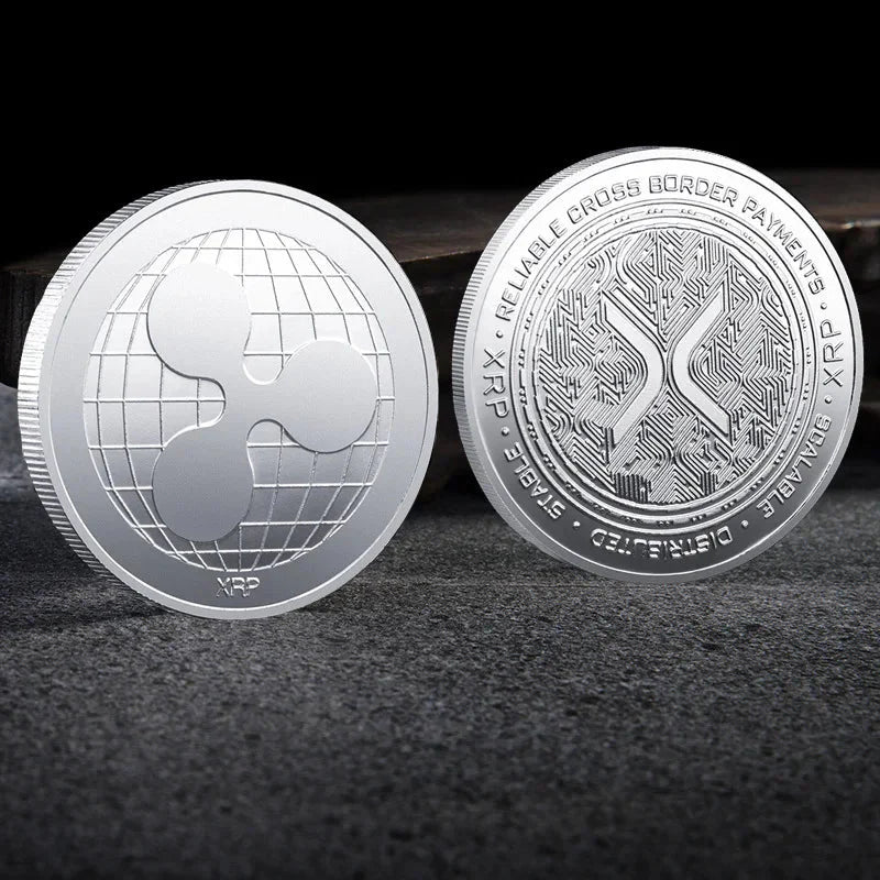 Premium Collectible Metal Cryptocurrency Coin Set
