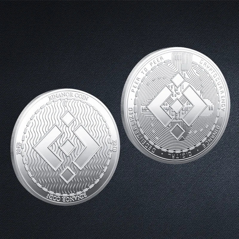 Premium Collectible Metal Cryptocurrency Coin Set
