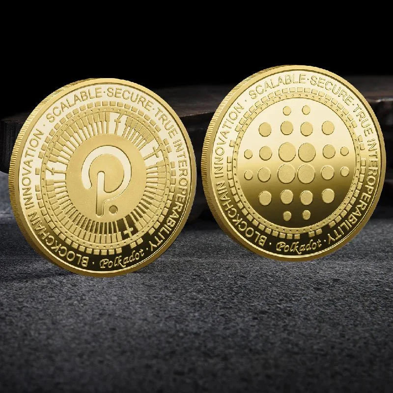 Premium Collectible Metal Cryptocurrency Coin Set