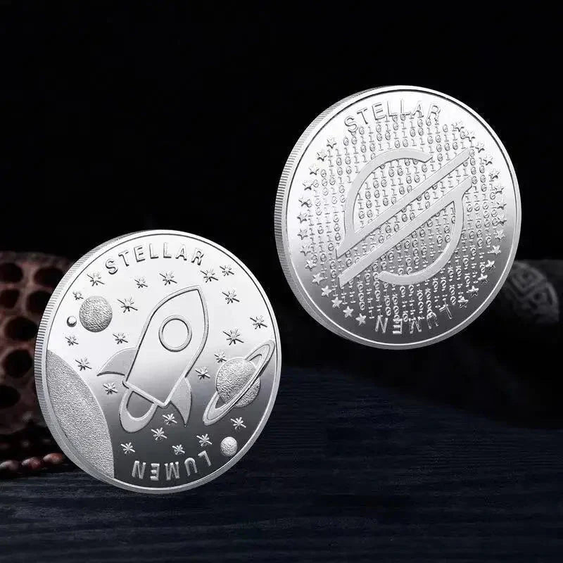 Premium Collectible Metal Cryptocurrency Coin Set