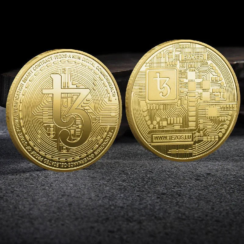 Premium Collectible Metal Cryptocurrency Coin Set