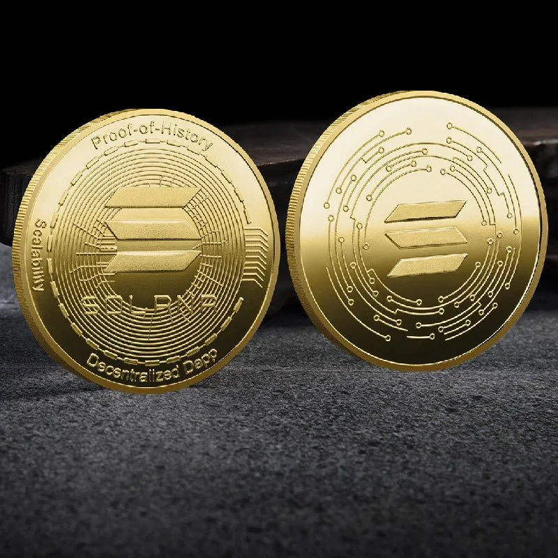 Premium Collectible Metal Cryptocurrency Coin Set