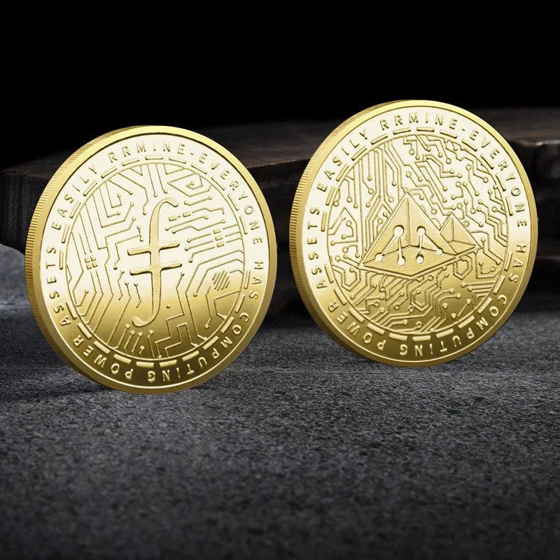 Premium Collectible Metal Cryptocurrency Coin Set