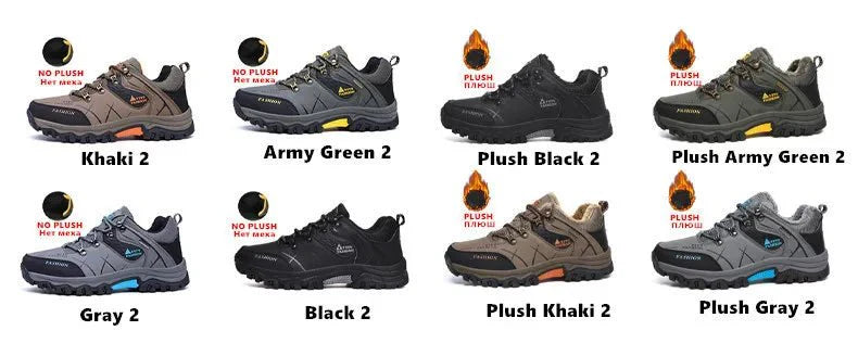 Bottes en cuir imperméables d'hiver pour hommes de qualité supérieure pour activités en plein air