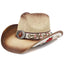 Chapeau de cowboy en paille brodé 2026 pour hommes et femmes