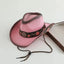 Chapeau de cowboy en paille brodé 2026 pour hommes et femmes