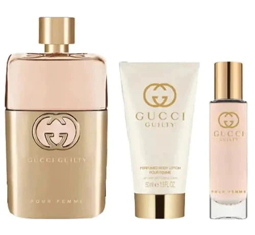 Coffret Cadeau Gucci Guilty 3 Pièces pour Femmes