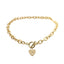 Heart Key Toggle Necklace - Elegant Jewelry Piece