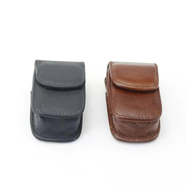 Étui à lunettes pliable en cuir de luxe