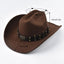 Sombrero Cowboy Western Unisex Premium - Borde de Cuero Vintage