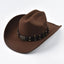 Sombrero Cowboy Western Unisex Premium - Borde de Cuero Vintage