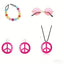 PESENAR 60s Hippie Costume Accessory Set