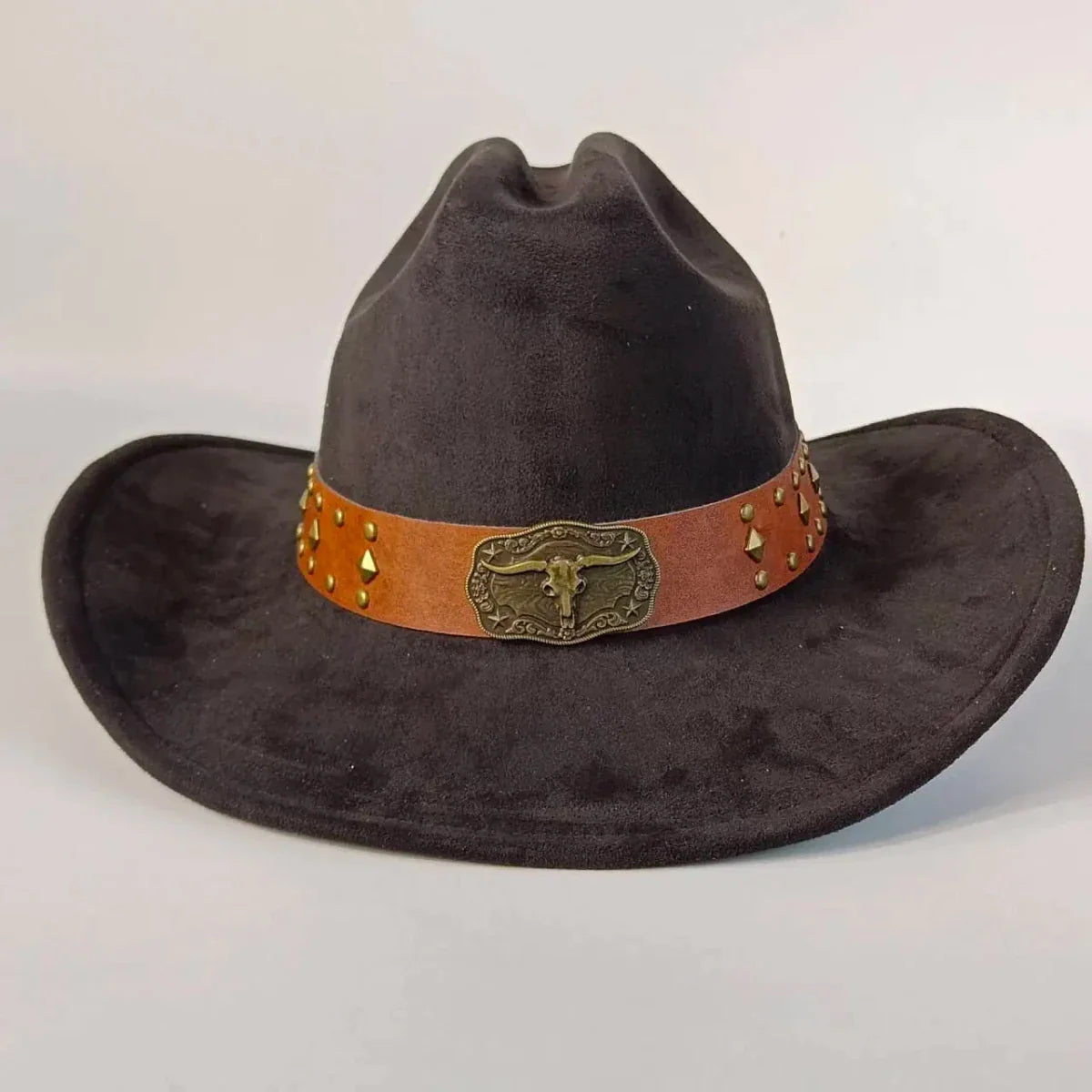 Sombrero de Vaquero de Ante Premium para Hombres y Mujeres