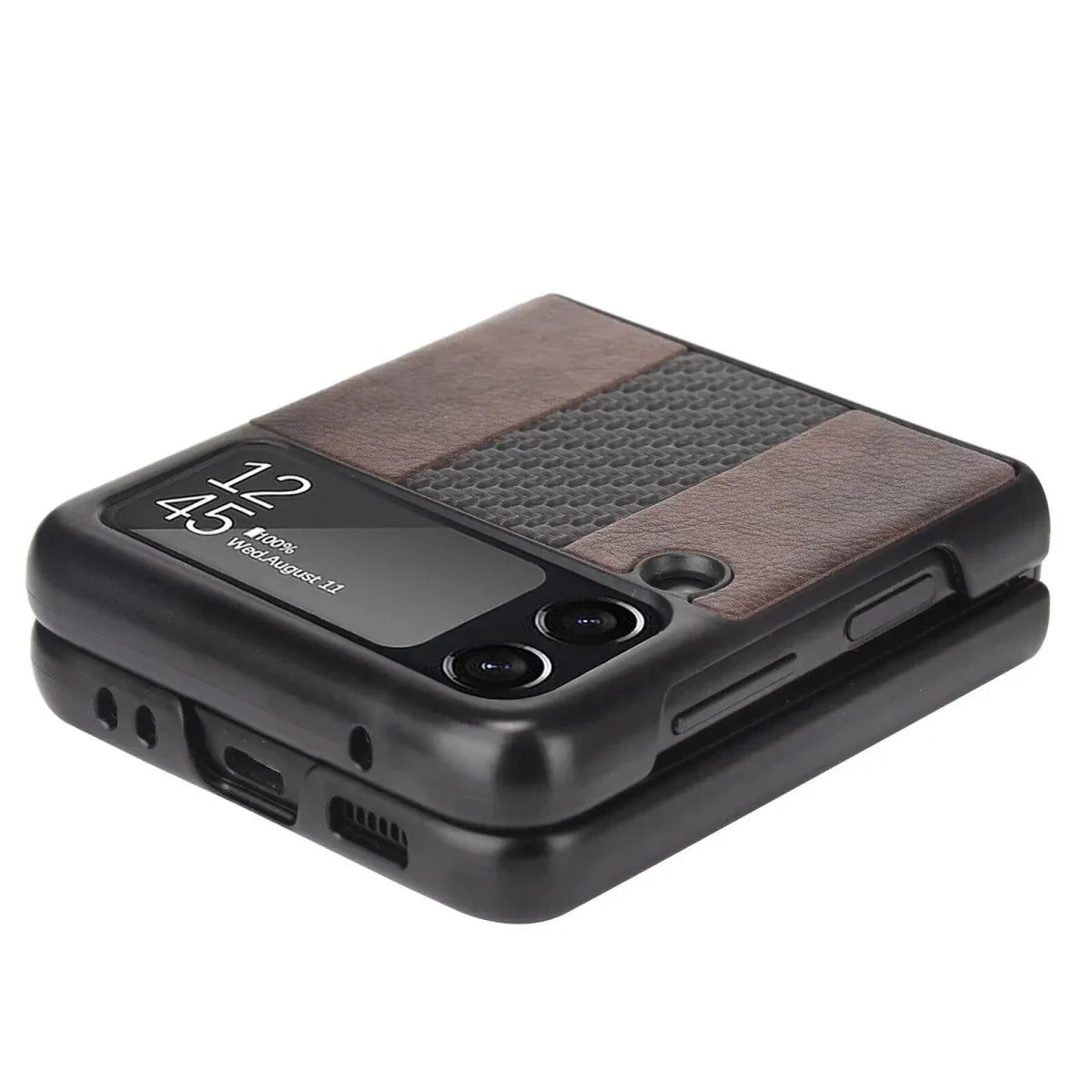 Samsung Z Flip 3 5G Premium Leather Folding Case
