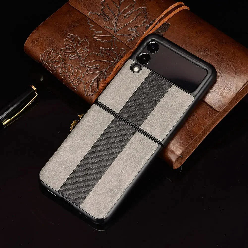 Samsung Z Flip 3 5G Premium Leather Folding Case