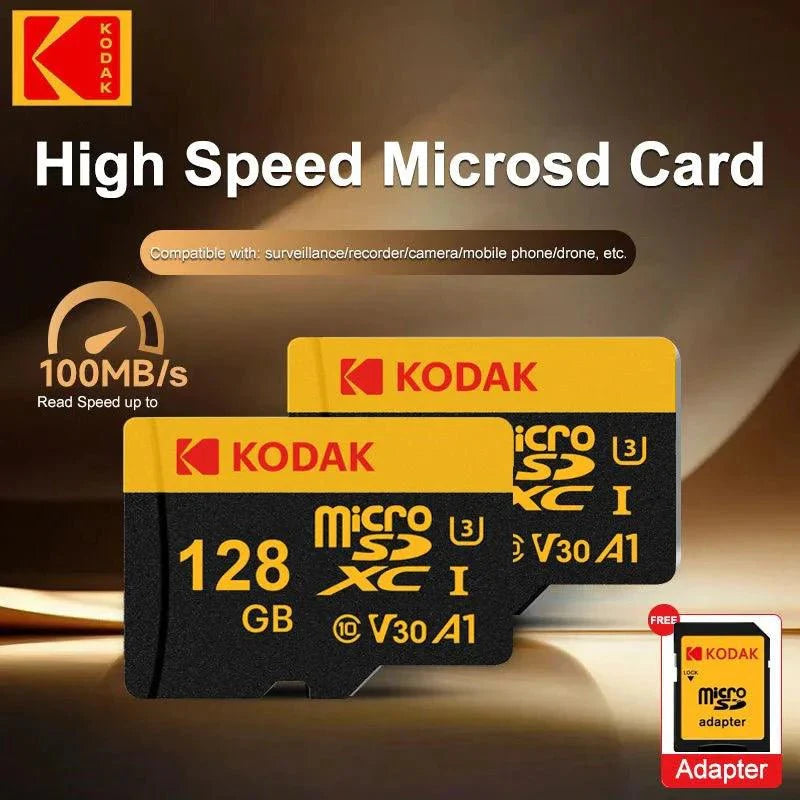 Carte mémoire KODAK Micro SD - 64 Go, Classe 10, U3