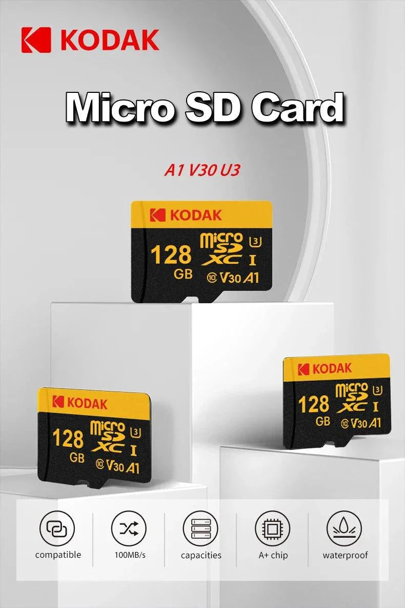 Carte mémoire KODAK Micro SD - 64 Go, Classe 10, U3