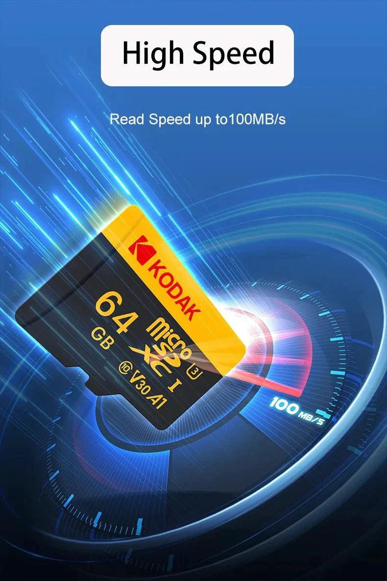 Carte mémoire KODAK Micro SD - 64 Go, Classe 10, U3