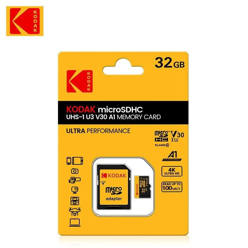 Carte mémoire KODAK Micro SD - 64 Go, Classe 10, U3