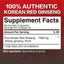 Cápsulas Premium de Ginseng Rojo Panax Coreano