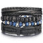 Layered Leather Charm Bracelet