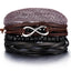 Layered Leather Charm Bracelet