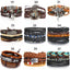 Layered Leather Charm Bracelet