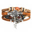 Layered Leather Charm Bracelet
