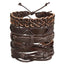 Layered Leather Charm Bracelet