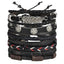 Layered Leather Charm Bracelet