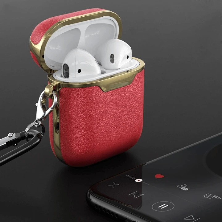 Coque en cuir premium pour AirPods