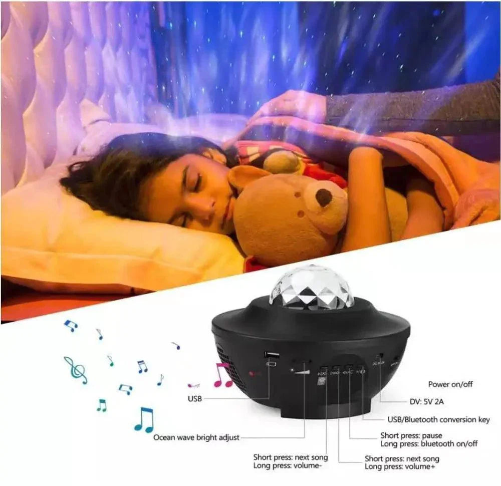 Lámpara Proyector de Galaxia Estelar LED