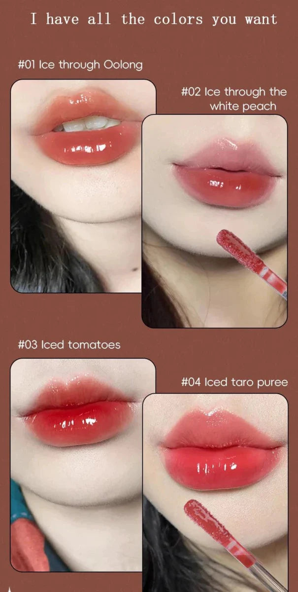 Brillo Labial Hidratante de Larga Duración con Acabado Impermeable