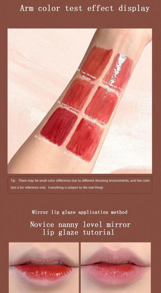 Brillo Labial Hidratante de Larga Duración con Acabado Impermeable