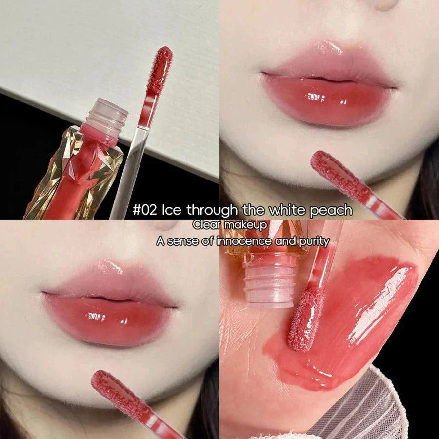 Brillo Labial Hidratante de Larga Duración con Acabado Impermeable