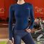 T-shirt de yoga à manches longues pour femmes - Vêtements de fitness premium