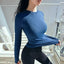 T-shirt de yoga à manches longues pour femmes - Vêtements de fitness premium