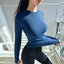 T-shirt de yoga à manches longues pour femmes - Vêtements de fitness premium