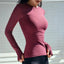 T-shirt de yoga à manches longues pour femmes - Vêtements de fitness premium
