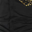 Chemise noire de luxe avec accents dorés pour hommes