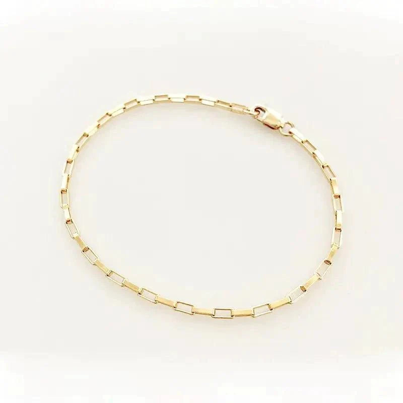 Pulsera de Cadena de Oro de Lujo Hecha a Mano