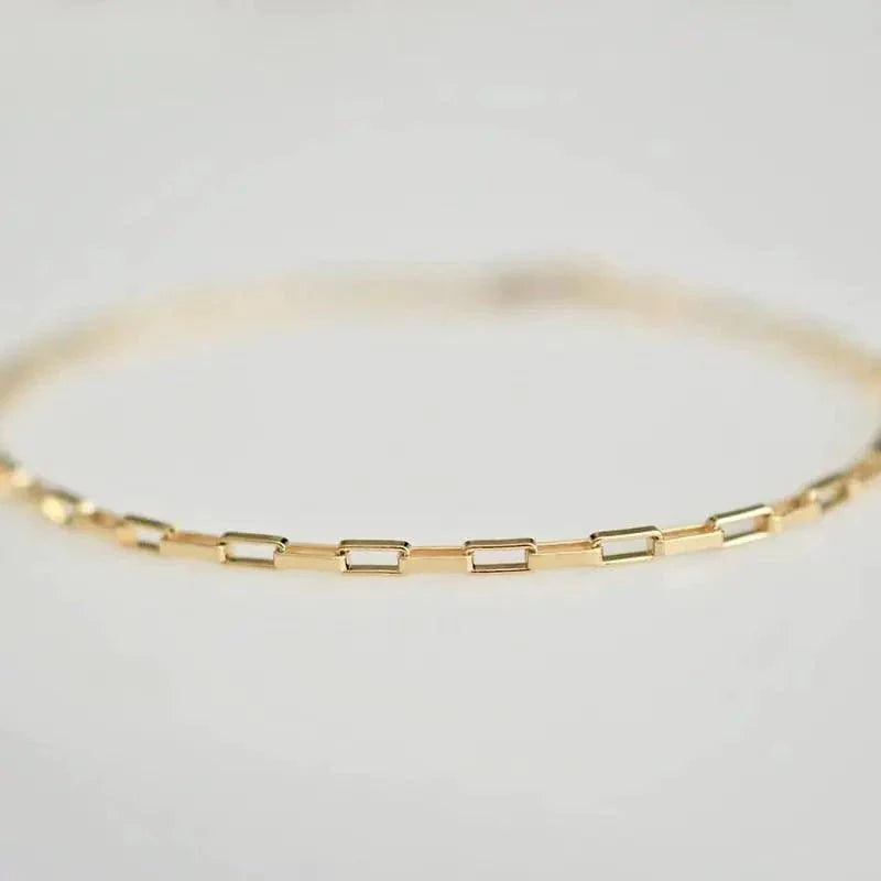 Pulsera de Cadena de Oro de Lujo Hecha a Mano