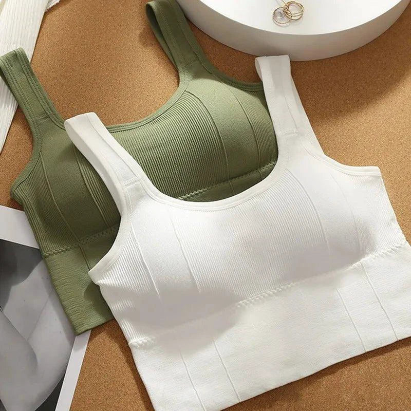Sostén Deportivo Transpirable Mandotos para Mujeres - Top de Yoga Sin Costuras
